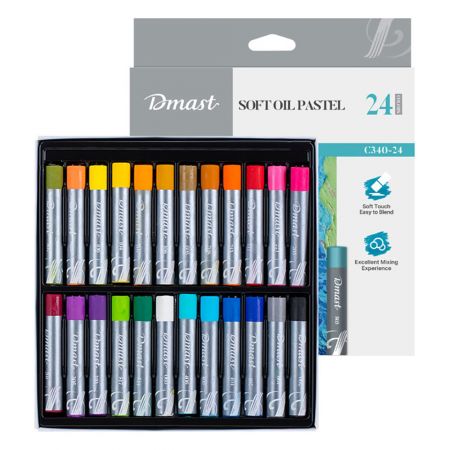 Creioane pastel ulei DMAST by Pebeo, 24 culori/set